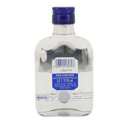 Wodka Gorbatschow | 37,5 % vol | Vierfach kältegefiltert | 0,2 l Flasche