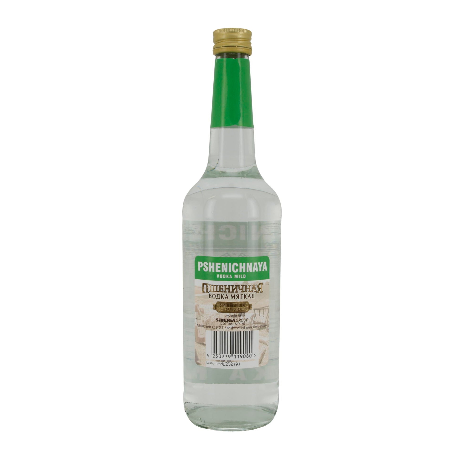 Wodka Pshenichnaya | Mild | Weizenwodka | 37,5 % vol | 0,7 l - Taste Your World
