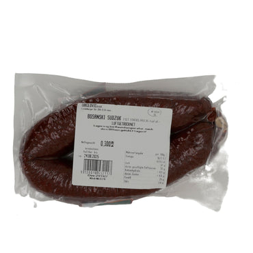Wurst Brajlović Sudzuk mit Knoblauch | Luftgetrocknet | Aus Bosnien | 300 g BRAJLOVIC