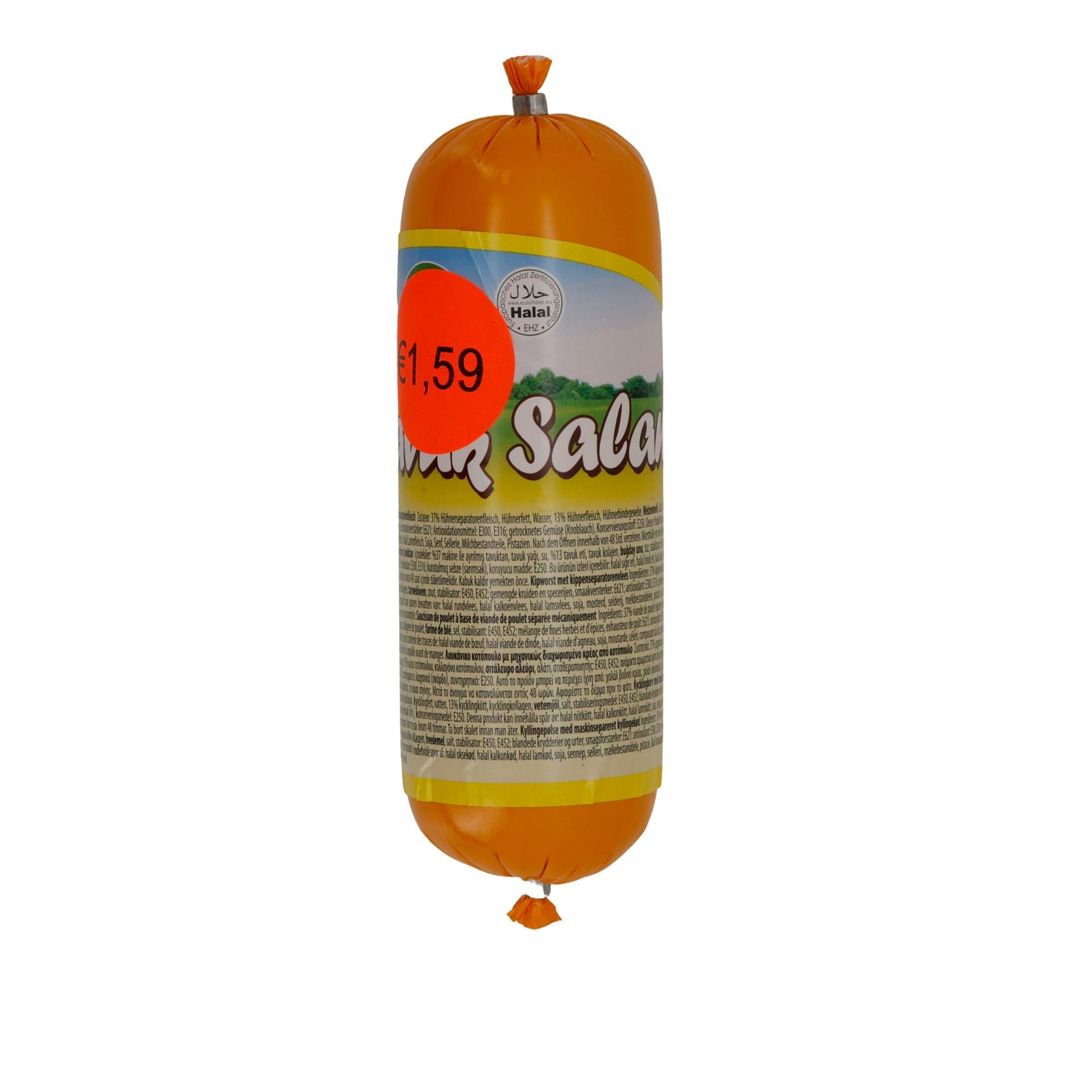 Wurst Selam | Tavuk Wurst | Halal-Hähnchenwurst, Brotzeit & Sandwich | 350 g SELAM
