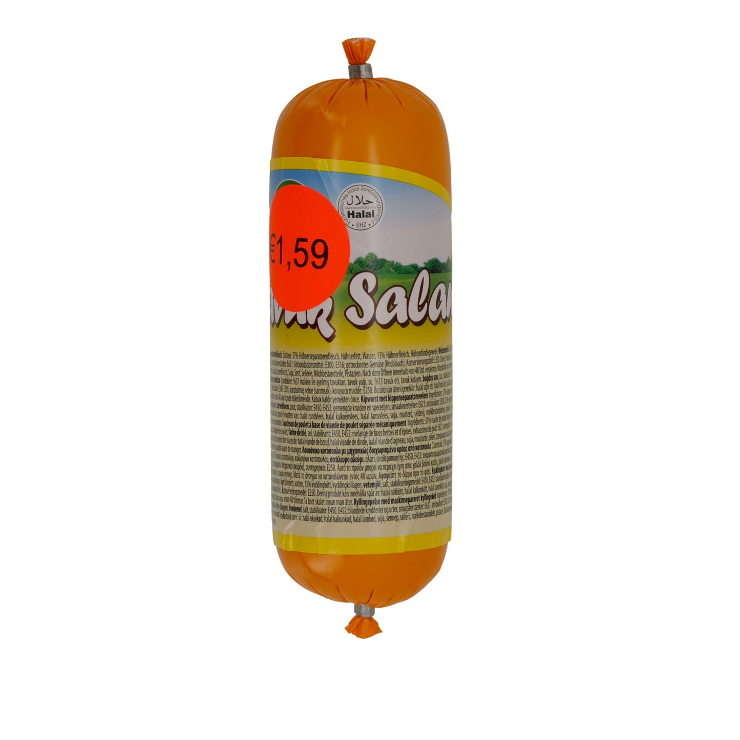 Wurst Selam | Tavuk Wurst | Halal-Hähnchenwurst, Brotzeit & Sandwich | 350 g SELAM