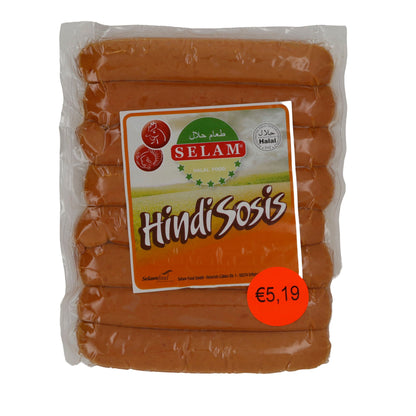 Würstchen Selam | Hindi Sosis | Halal-Putenwürstchen, Grill & Pfanne | 800 g