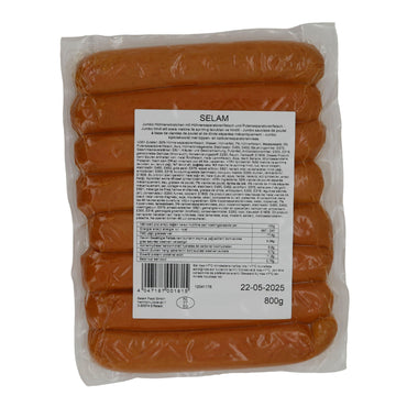 Würstchen Selam | Hindi Sosis | Halal-Putenwürstchen, Grill & Pfanne | 800 g