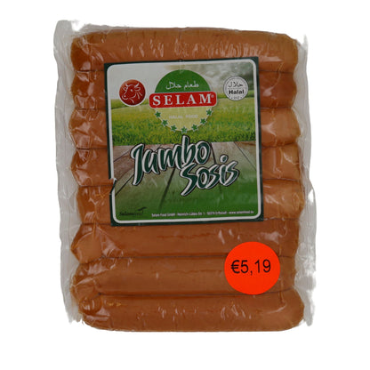 Würstchen Selam | Jumbo Sosis | Halal, Grill & Hot Dogs | 800 g SELAM