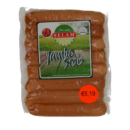 Würstchen Selam | Jumbo Sosis | Halal, Grill & Hot Dogs | 800 g