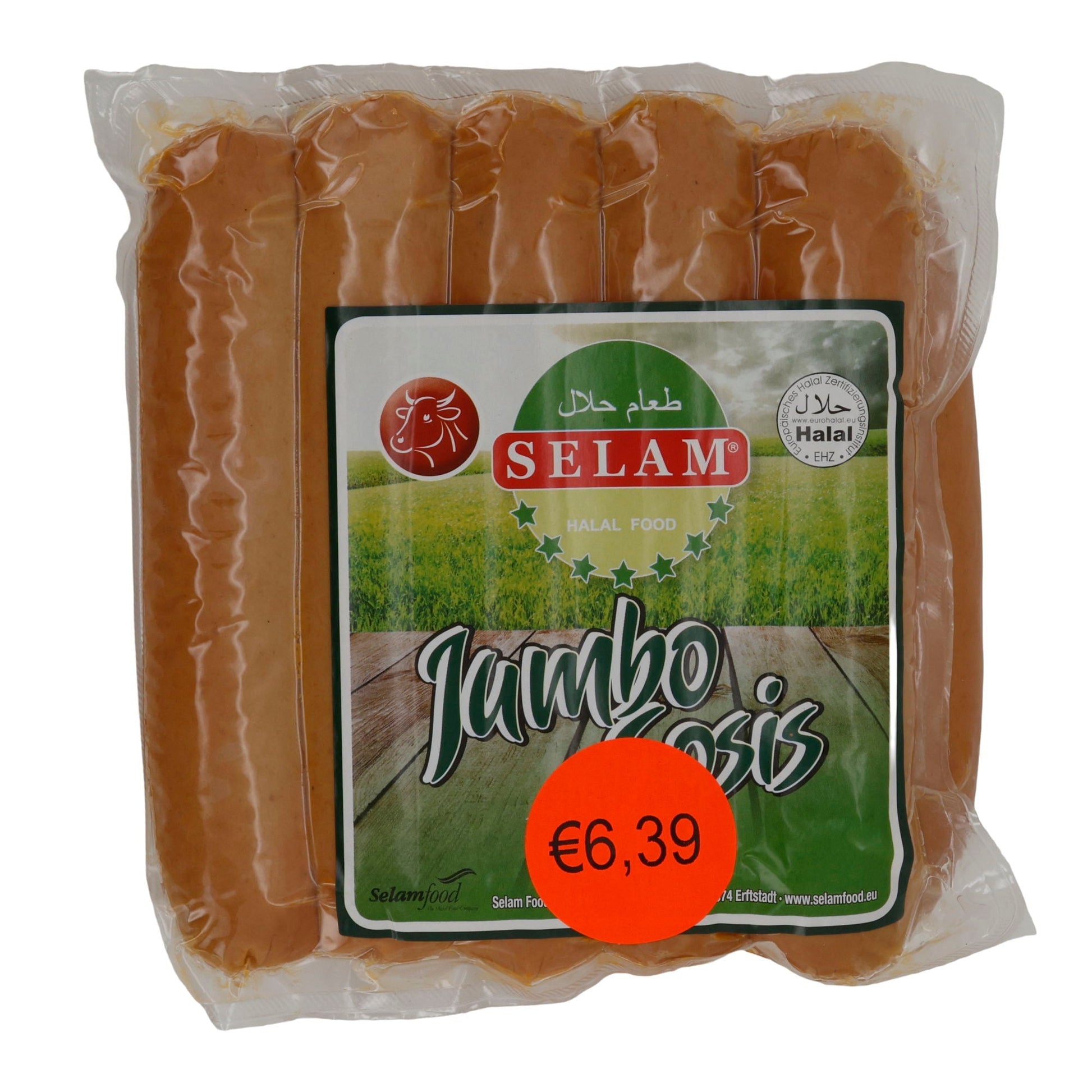 Würstchen Selam | Jumbo Sosis | Halal, Huhn & Rind, Grill & Pfanne | 1000 g SELAM