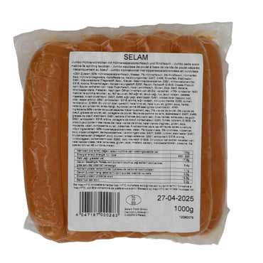 Würstchen Selam | Jumbo Sosis | Halal, Huhn & Rind, Grill & Pfanne | 1000 g SELAM