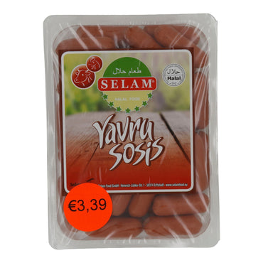 Würstchen Selam | Yavru Sosis | Halal, Miniwürstchen | 400 g SELAM