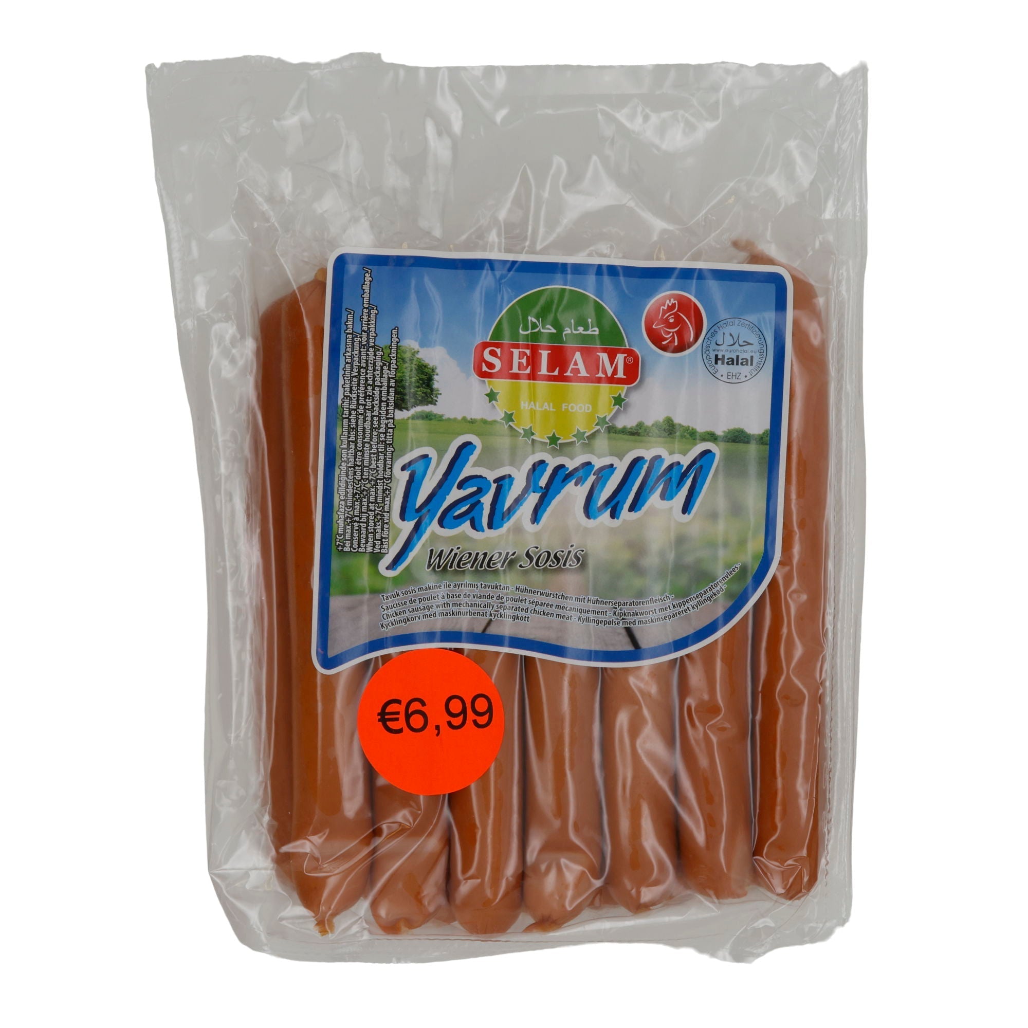 Würstchen Selam | Yavrum Wiener Sosis | Halal-zertifiziert, vielseitig | 700 g SELAM