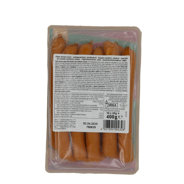 Würstchen Yayla | Wiener Sosis | Geräuchert, Geflügel, Halal-zertifiziert | 400 g YAYLA