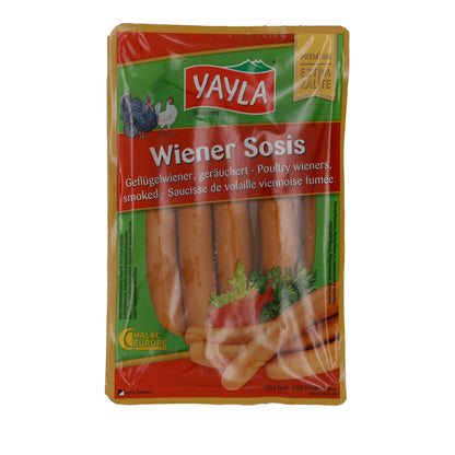 Würstchen Yayla | Wiener Sosis | Geräuchert, Geflügel, Halal-zertifiziert | 400 g