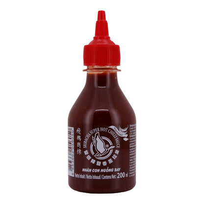 Würzsauce Flying Goose | Sriracha Chilisauce | Extra scharf thailändisch | 200 ml