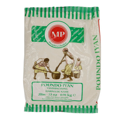 Yammischung MP Poundo Iyan | Lebensmittel | zur schnellen Zubereitung von Pounded Yam | 91 kg Packung (2 lbs)