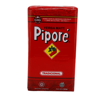Yerba Mate Tee Piporé Clásica | Traditionell, glutenfrei und mit natürlicher Reifung | 500 g Packung