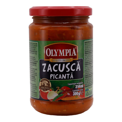 Zacuscă Picantă Olympia | Würzige Gemüsezubereitung | Aus Rumänien | 300 g