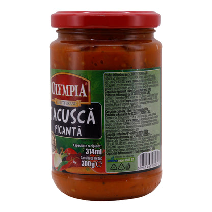 Zacuscă Picantă Olympia | Würzige Gemüsezubereitung | Aus Rumänien | 300 g