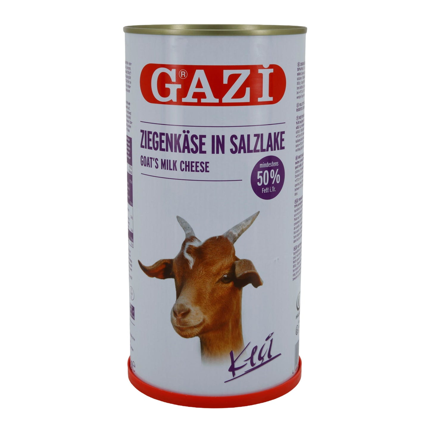 Ziegenkäse Gazi Ziegenkäse in Salzlake | Vollfett | Weichkäse mit intensivem Aroma | 1500 g