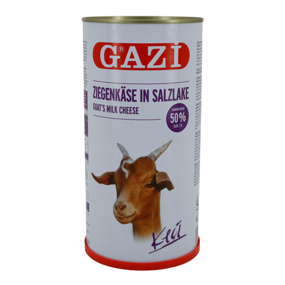 Ziegenkäse Gazi Ziegenkäse in Salzlake | Vollfett | Weichkäse mit intensivem Aroma | 1500 g