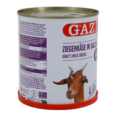 Ziegenkäse Gazi | Ziegenkäse in Salzlake | Vollfetter Weichkäse mit intensivem Aroma | 750 g