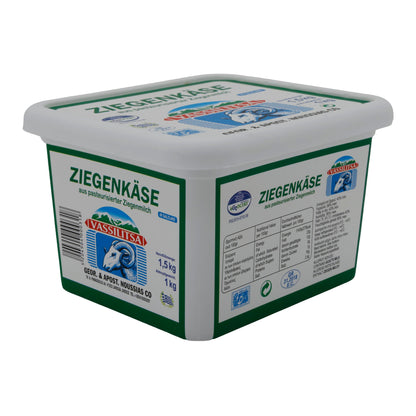 Ziegenkäse Vassilitsa | Käse | Traditioneller griechischer Käse in Salzlake | 1,5 kg