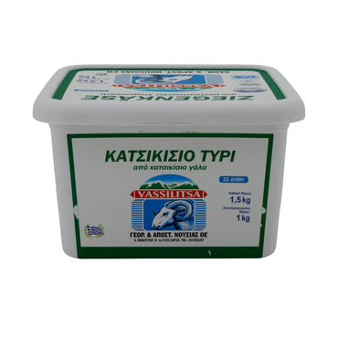 Ziegenkäse Vassilitsa | Käse | Traditioneller griechischer Käse in Salzlake | 1,5 kg VASSILITSA