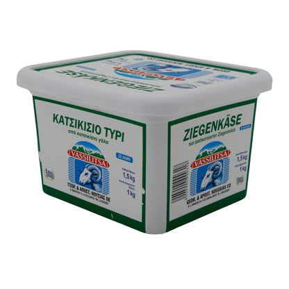 Ziegenkäse Vassilitsa | Käse | Traditioneller griechischer Käse in Salzlake | 1,5 kg VASSILITSA