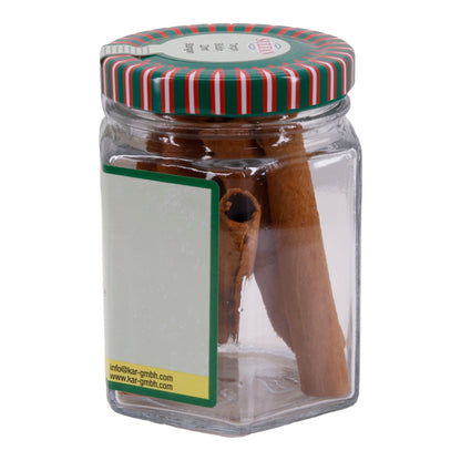 Zimtstangen Sultan | Ganze Zimtstangen | Hochwertig, Aromastäbchen, im Glas | 5 Stück
