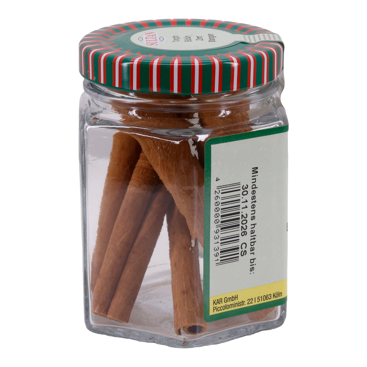 Zimtstangen Sultan | Ganze Zimtstangen | Hochwertig, Aromastäbchen, im Glas | 5 Stück