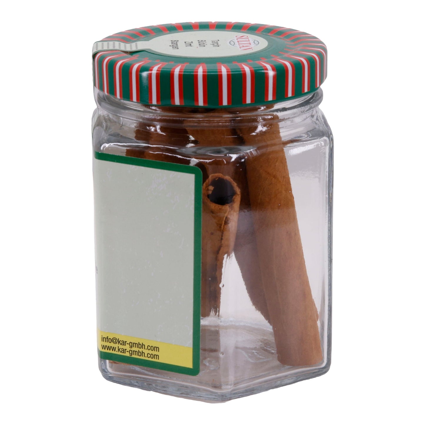 Zimtstangen Sultan | Ganze Zimtstangen | Hochwertig, Aromastäbchen, im Glas | 5 Stück