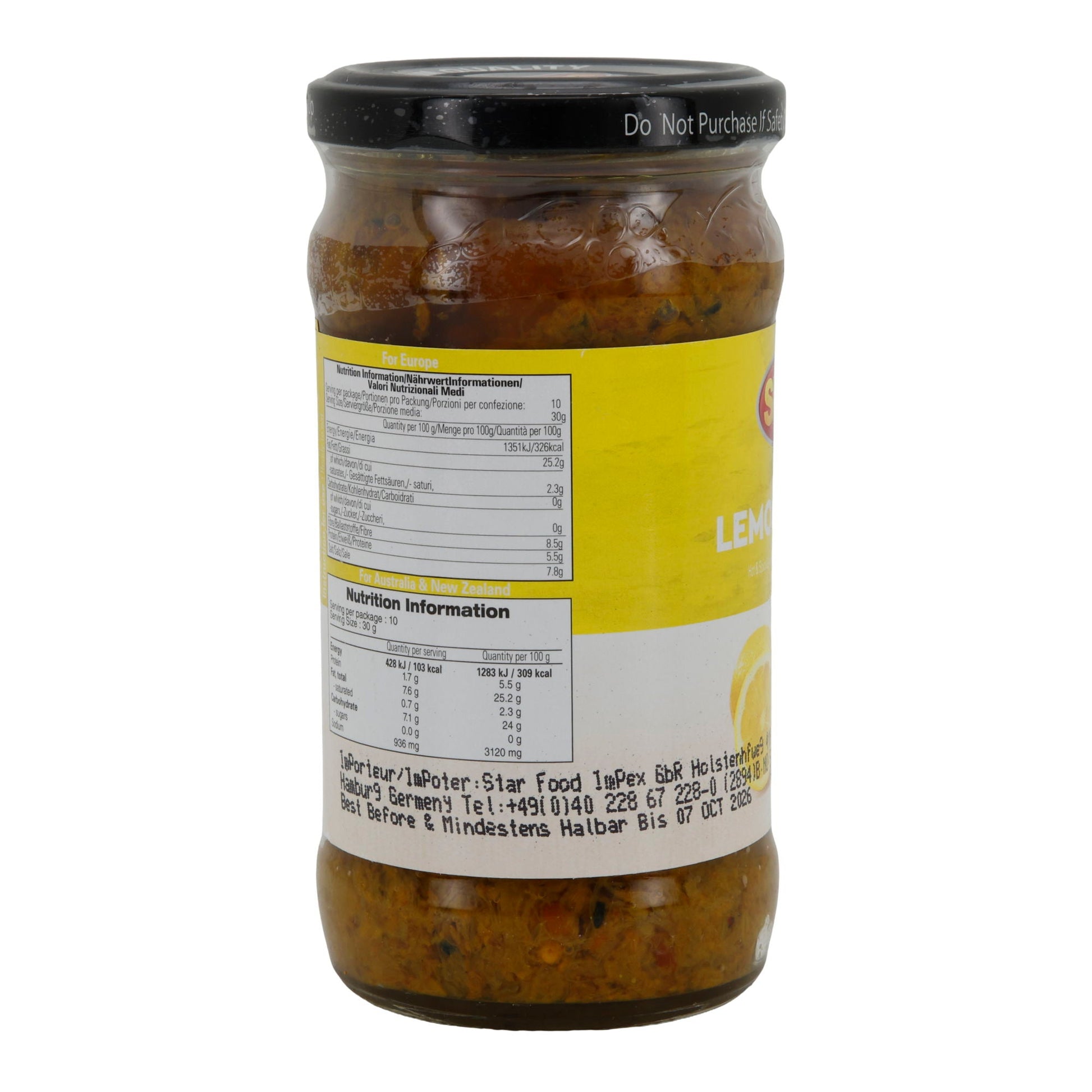 Zitronen - Pickle Shan | Lemon Pickle | würzig in Öl | 300 g Glas - Taste Your World