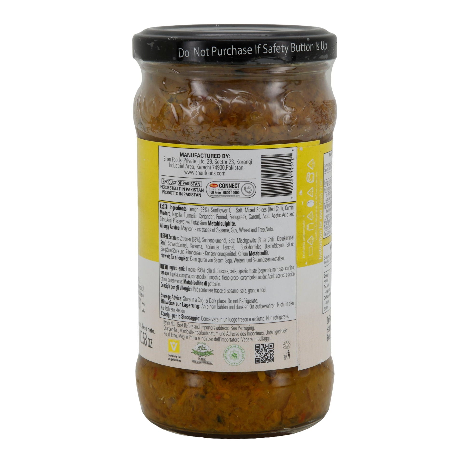 Zitronen - Pickle Shan | Lemon Pickle | würzig in Öl | 300 g Glas - Taste Your World