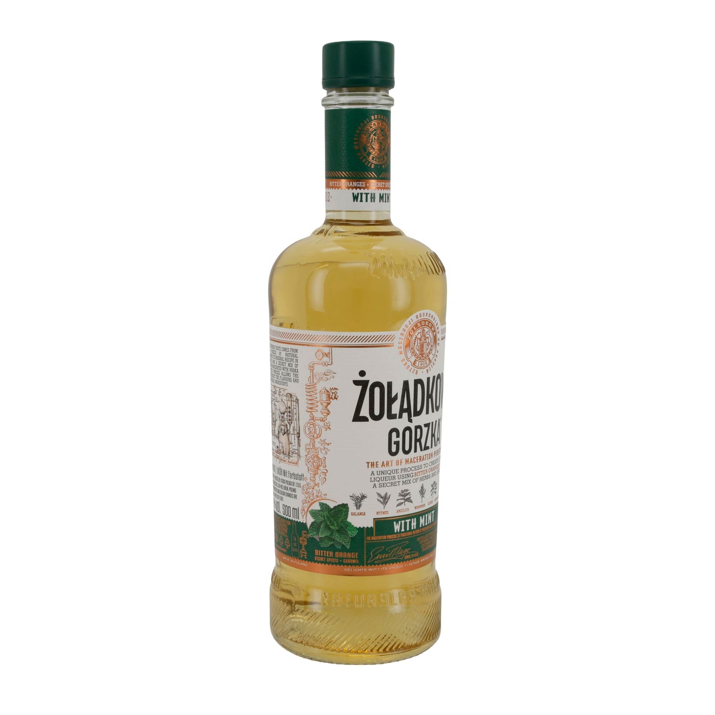 Liqueur PL Likoer Zoladkowa | Liqueur | Bitter Mint | 5 L Alc 28 %