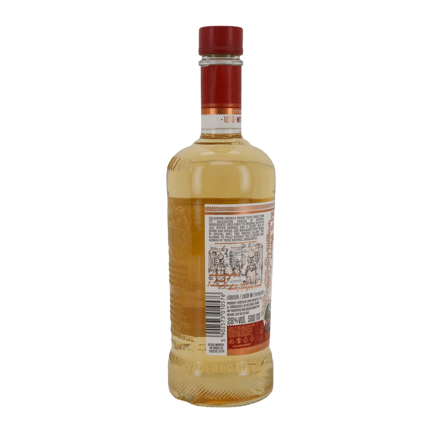 Likeur PL Likoer Zoladkowa Gorzka | Likeur | Zwarte Kers | 0,5 l Alc 28%