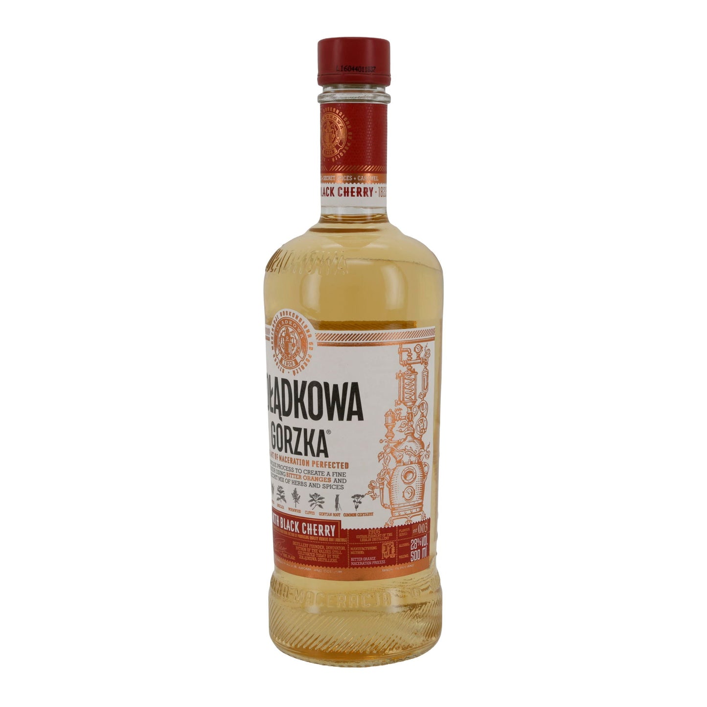 Likeur PL Likoer Zoladkowa Gorzka | Likeur | Zwarte Kers | 0,5 l Alc 28%