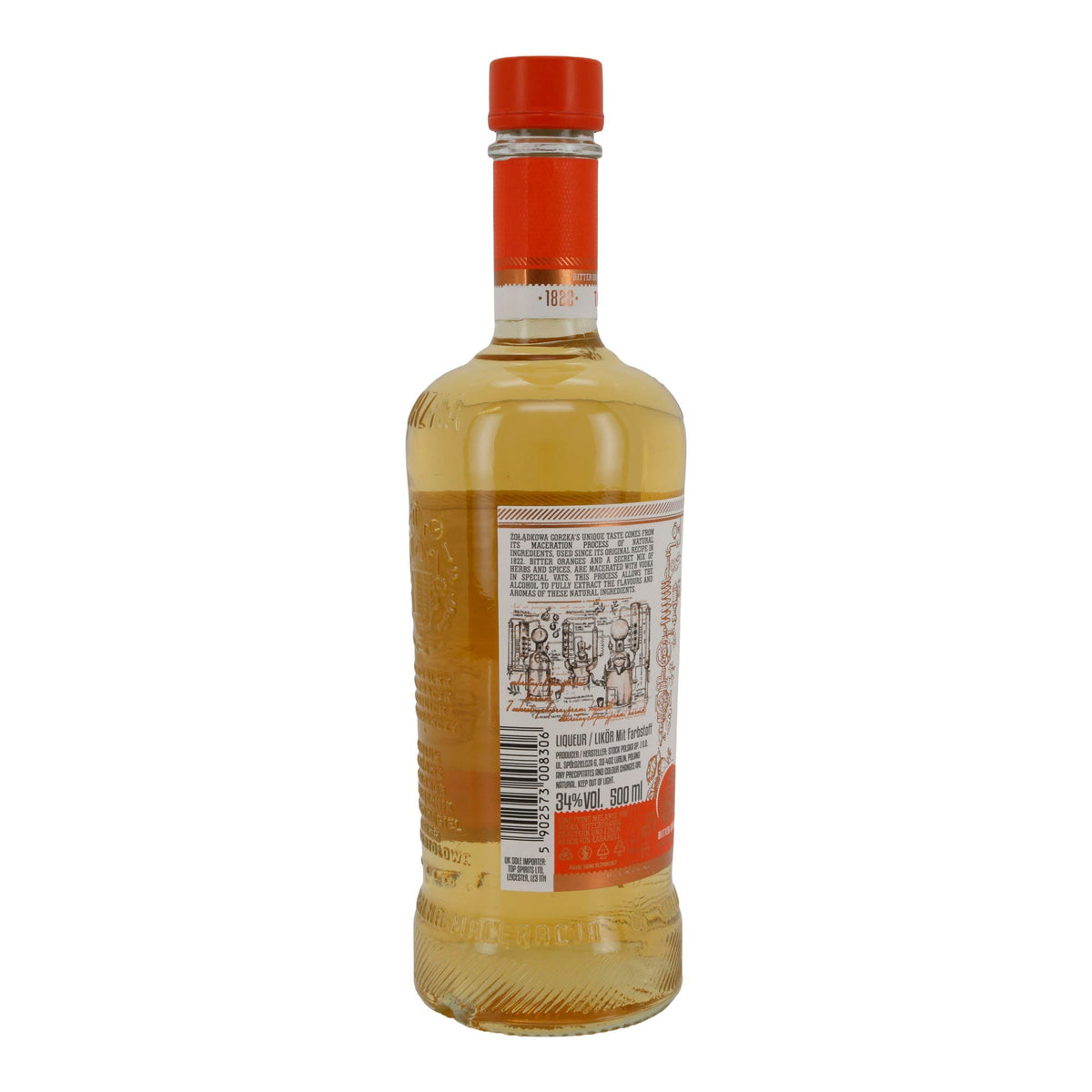 Żołądkowa Gorzka | Traditioneller Kräuterlikör | Bitter Orange | 34 % vol | 500 ml PL