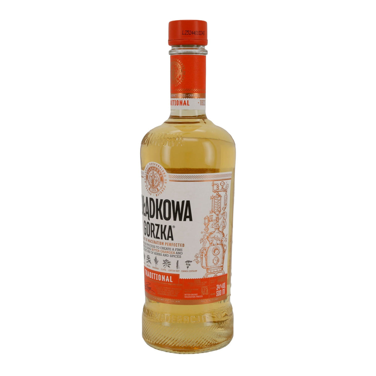 Żołądkowa Gorzka | Traditioneller Kräuterlikör | Bitter Orange | 34 % vol | 500 ml PL