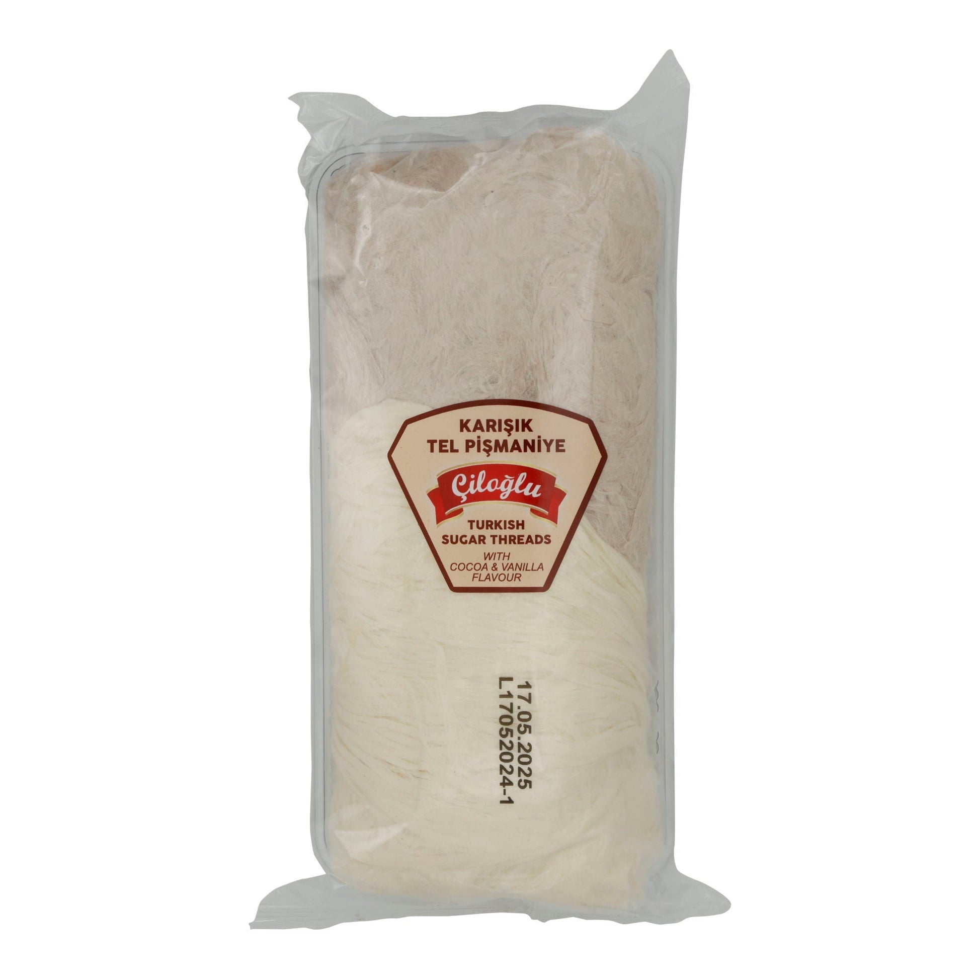 Zuckerfäden Giloğlu | Türkische Zuckerfäden | Pişmaniye mit Kakao- & Vanillegeschmack | 250 g CILOGLU