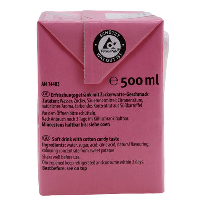 Zuckerwatte Durstlöscher | Veganes Süßgetränk | 500 ml