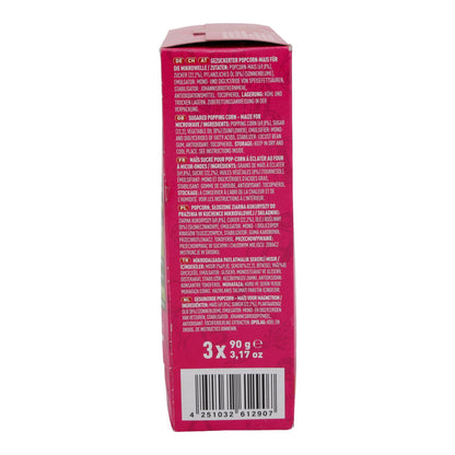 Zuckriges Mikrowellen Popcorn Meray | Süßigkeit | mit Sonnenblumenöl im 3er Pack | 270 g
